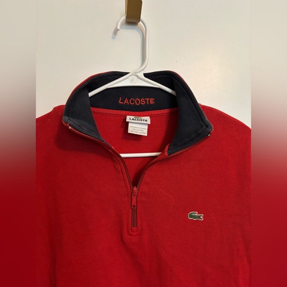 Lacoste | Men’s 7 1/4 zip pullover sweater | EUC - Picture 2 of 7